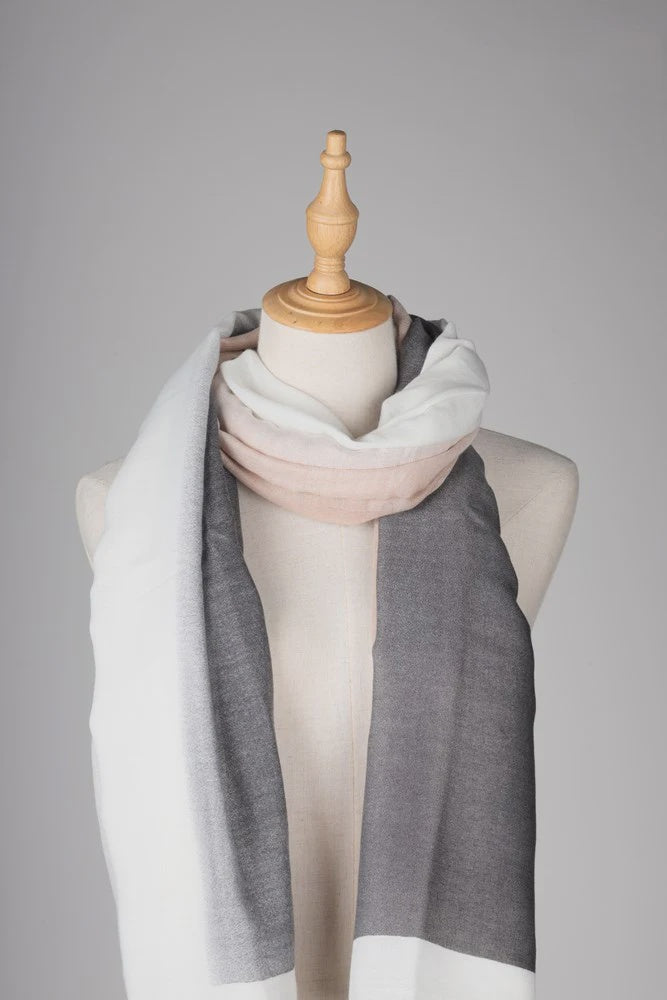 Stella Abstract Scarf - Sand/Black