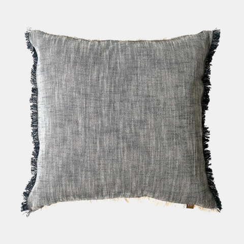 Slub Chambray Cushion 50x50cm - Navy