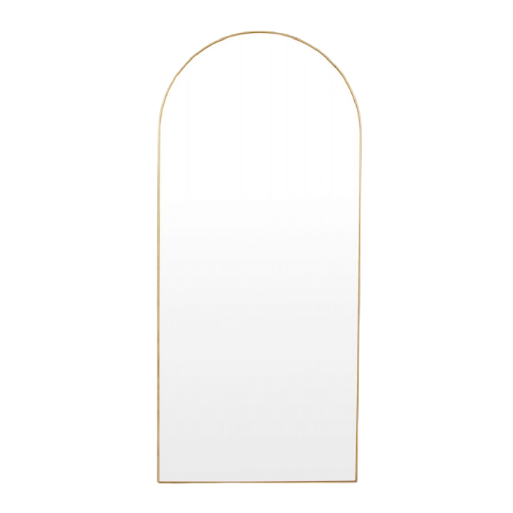 Bjorn Arch Floor Mirror 80x180cm Brass