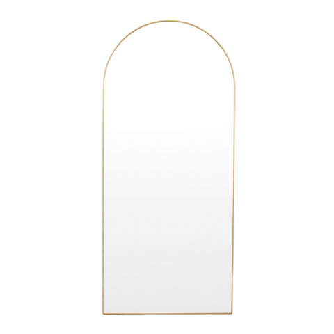 Bjorn Arch Floor Mirror 80x180cm Brass