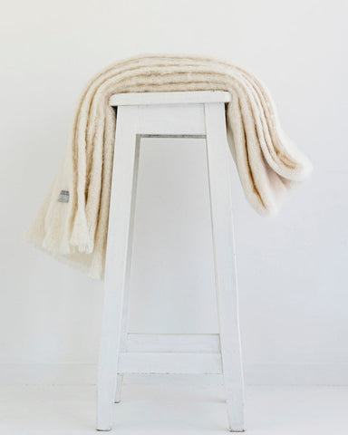 Alpaca Throw - Cream