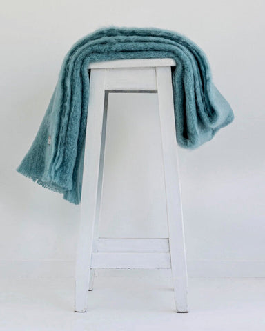 Windermere Mohair Throw - Sea Spray