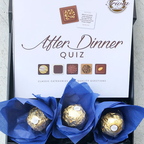 After Dinner Fun & Chocolate Flowers Gift Pack