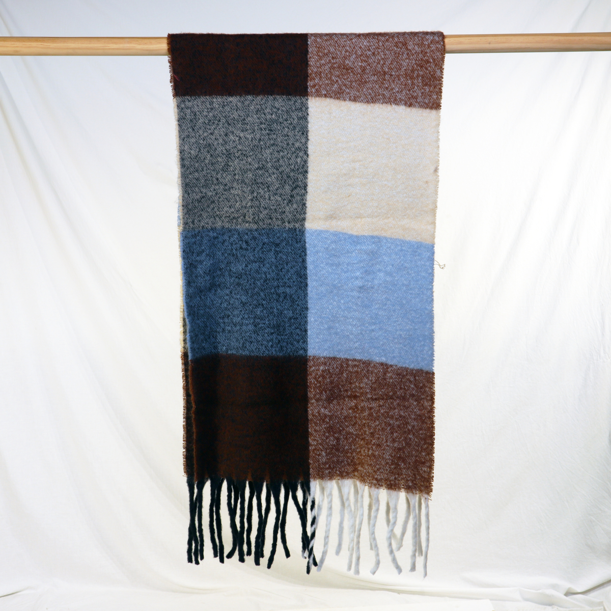 Arlo Check Scarf - Blue