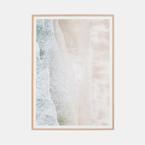 Framed Print - Aerial Waves Raw