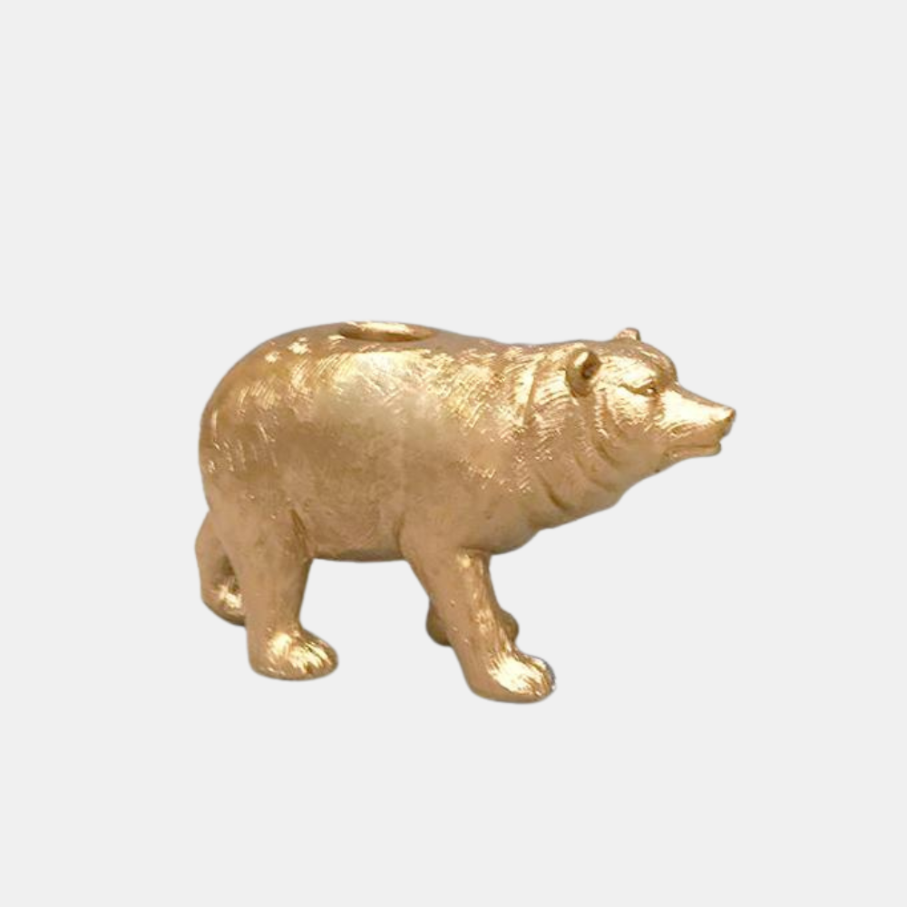 Bear Candle Holder GOLD