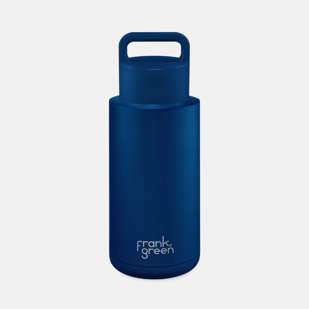 Ceramic Lined Reusable Bottle 34oz Grip Finish - Midnight