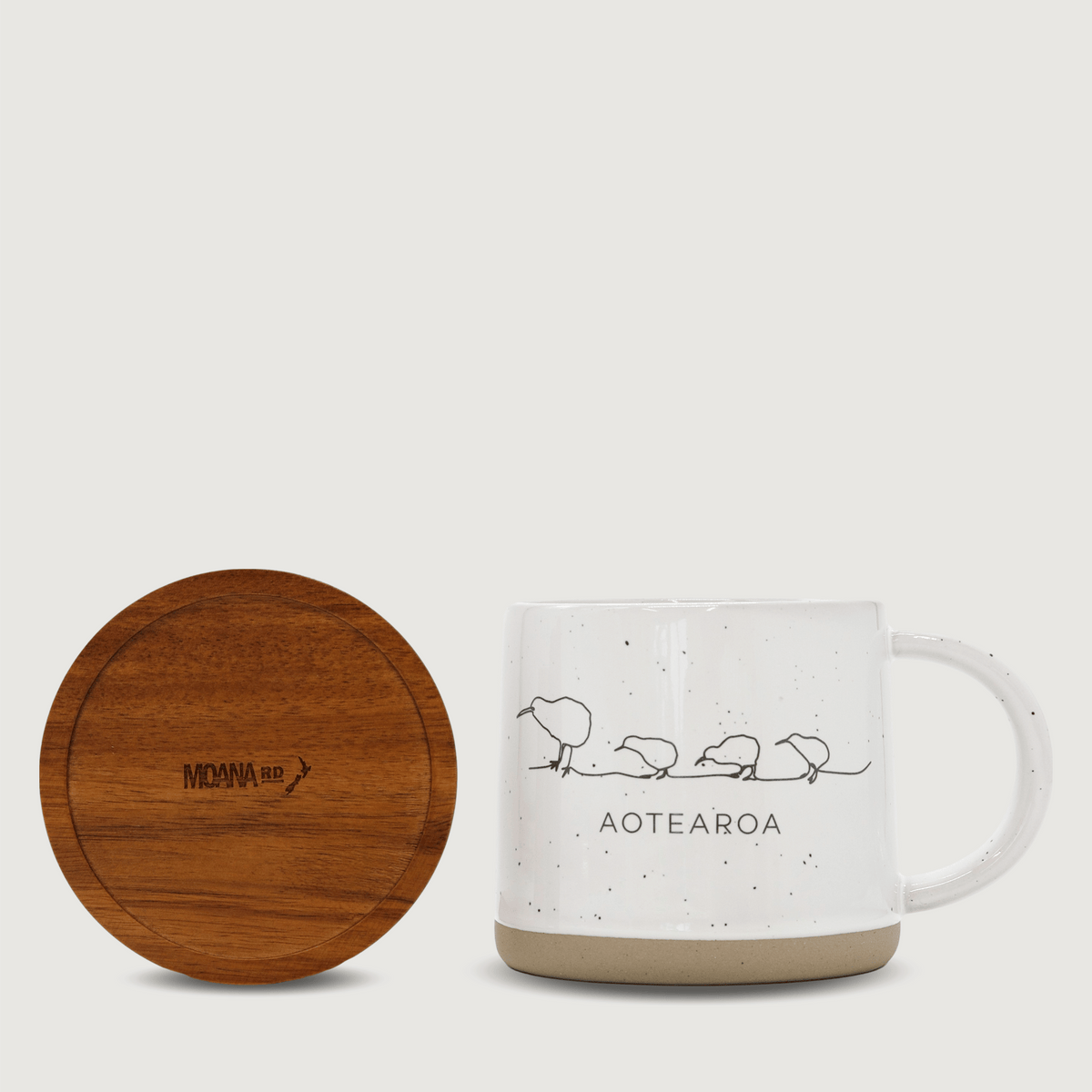 Kiwi Ceramic Mug - Stone