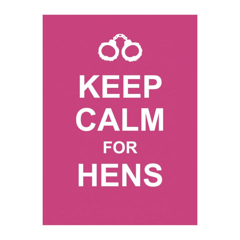 Keep Calm For Hens Gift Book