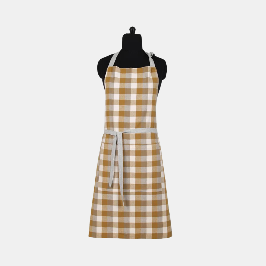 Double Check Apron - Yellow Sunset