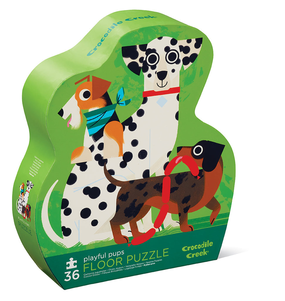 Crocodile Creek Jigsaw | 36pc Floor Puzzle | Playful Pups