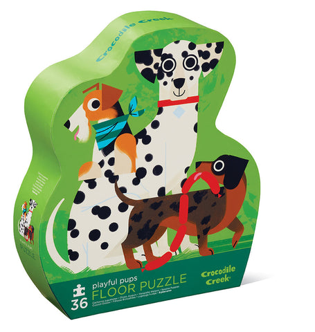 Crocodile Creek Jigsaw | 36pc Floor Puzzle | Playful Pups