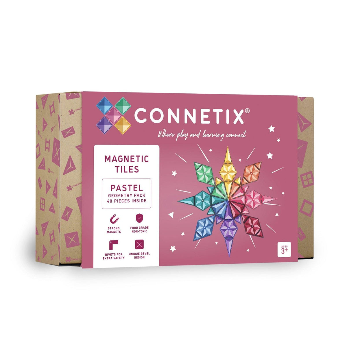 Connetix PASTEL | 40 Piece GEOMETRY Pack