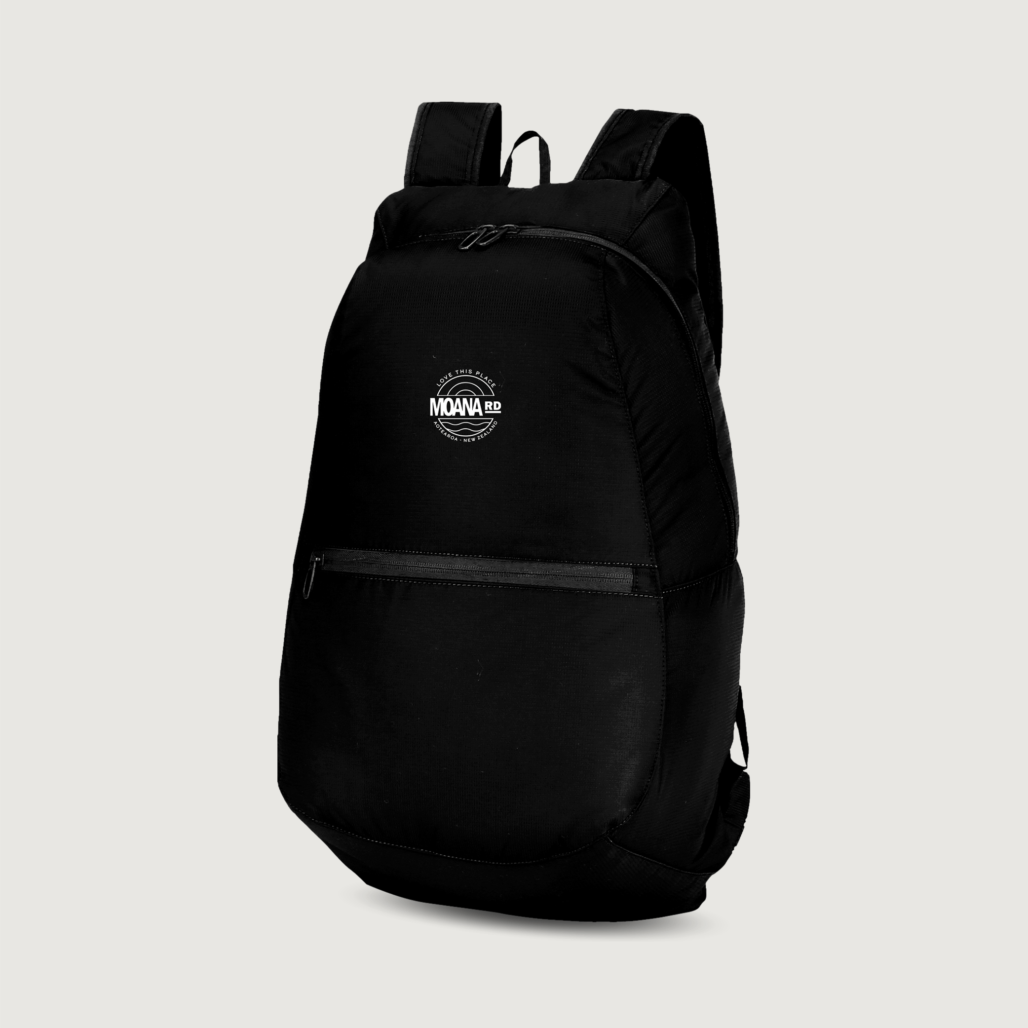 Packable Backpack /Black/Moana Road