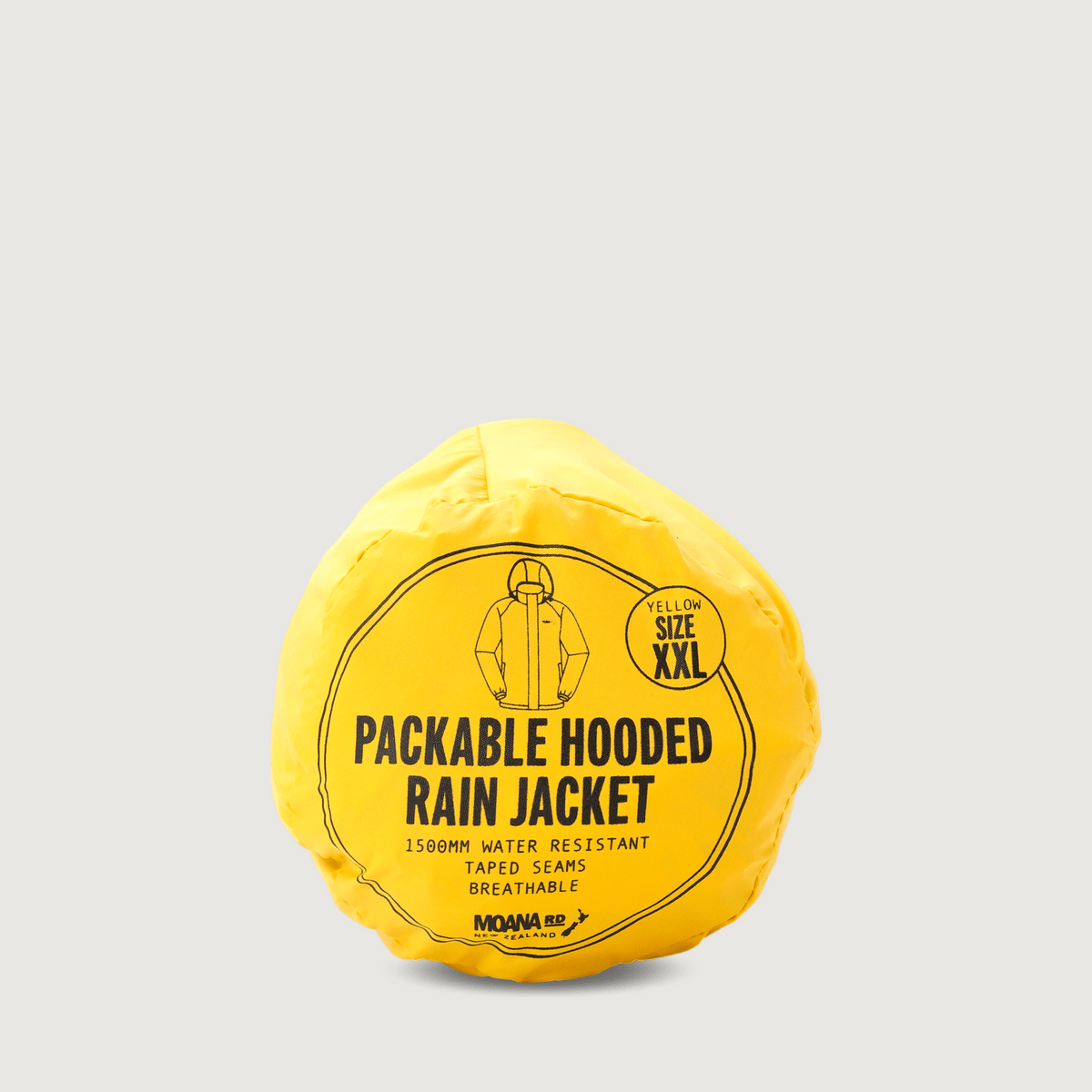 Packable Raincoat - Yellow