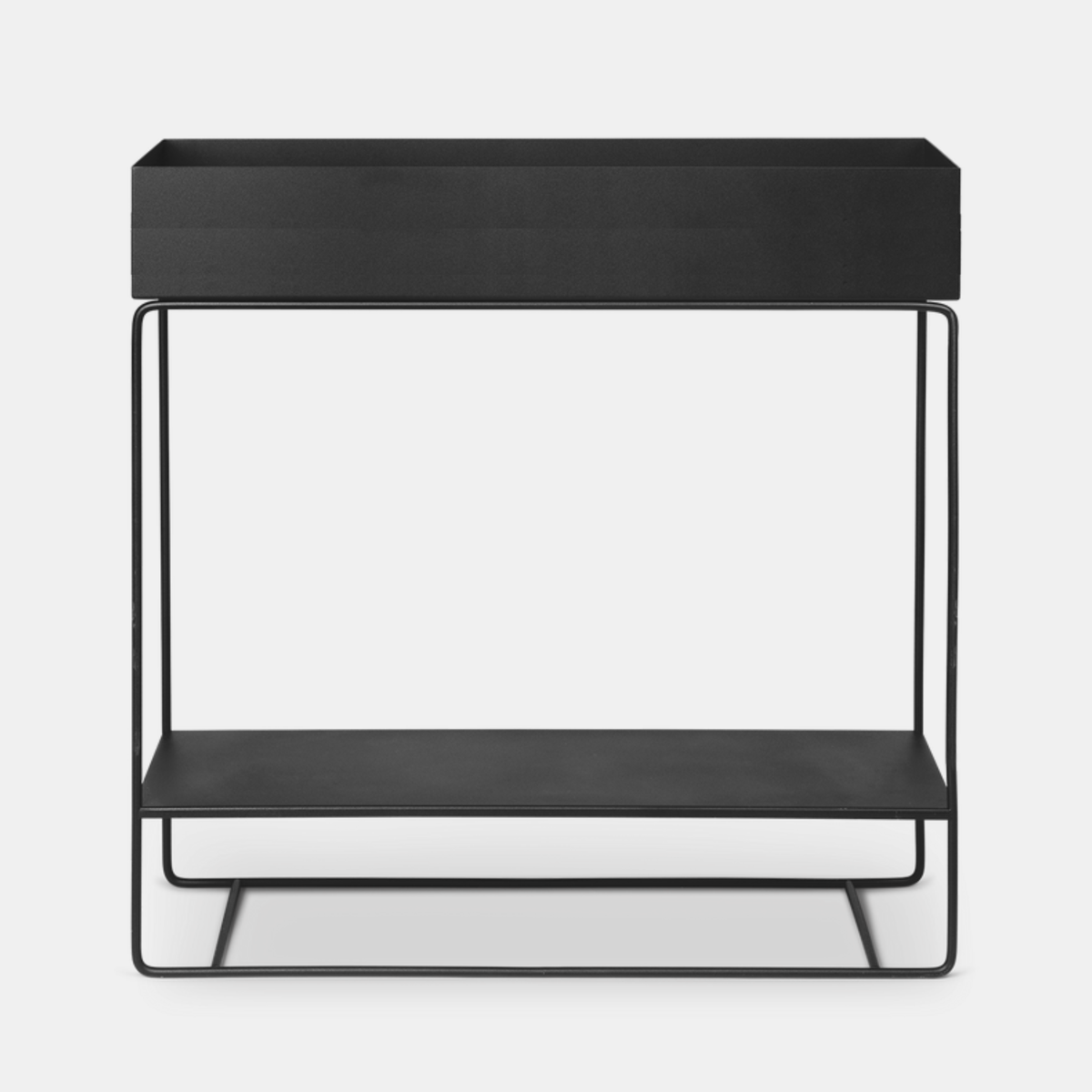 Metal Planter Console - Black