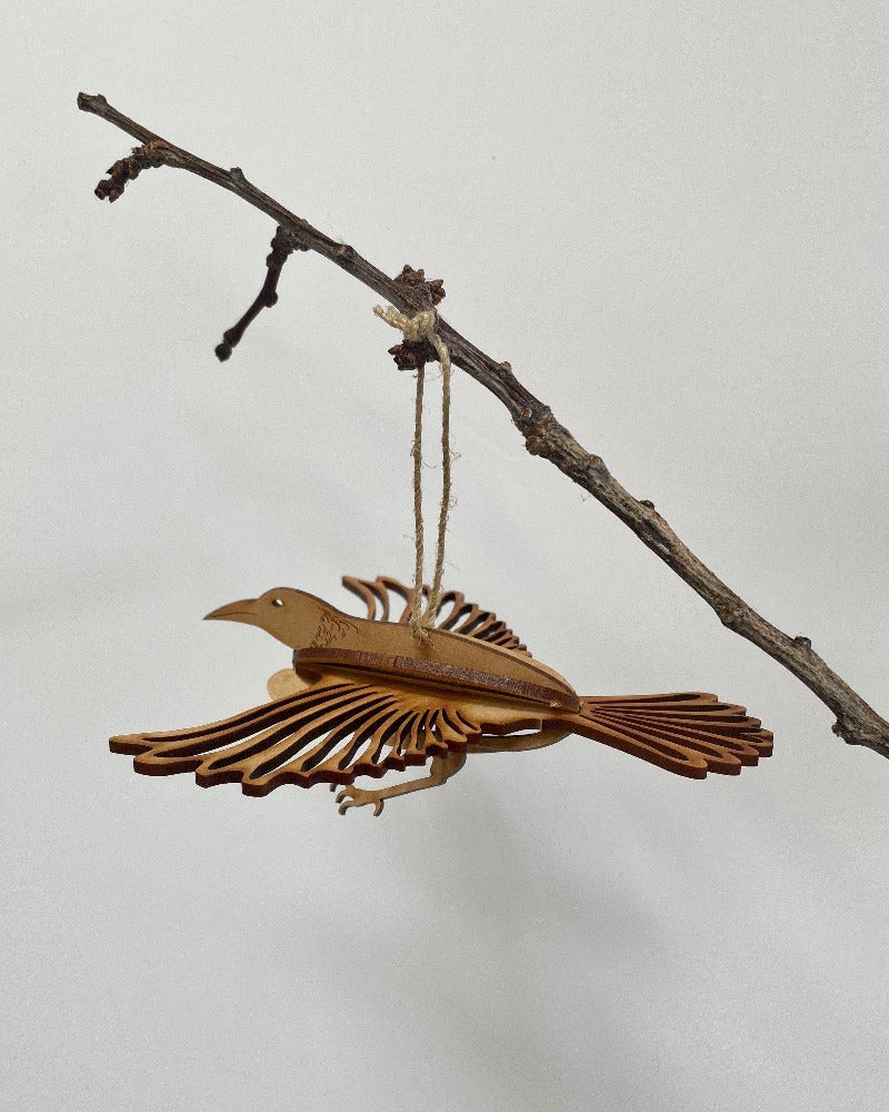 3D Hanging Wooden Decoration - Tui by Designcraft