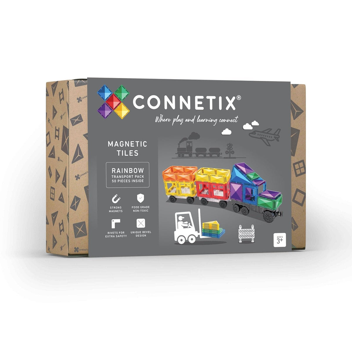 Connetix | 50 Piece TRANSPORT Pack