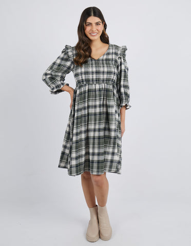 Keyla Dress - Green Check