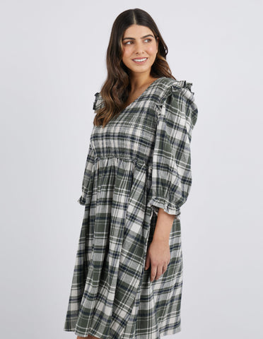 Keyla Dress - Green Check