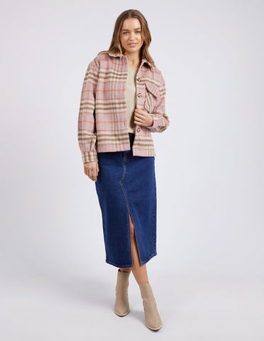 Frankie Check Jacket - Pink