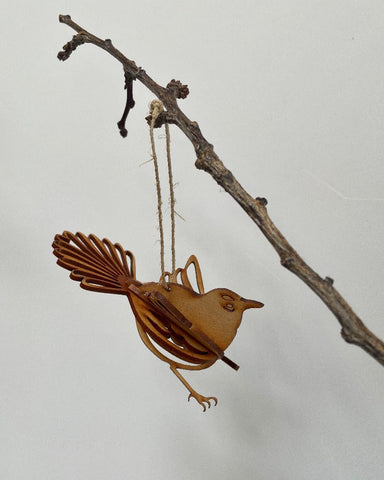 3D Hanging Wooden Decoration - Fantail by Designcraft