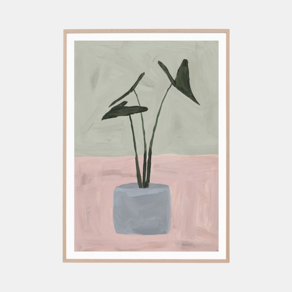 Framed Print - Plant Study Blush 2 Raw