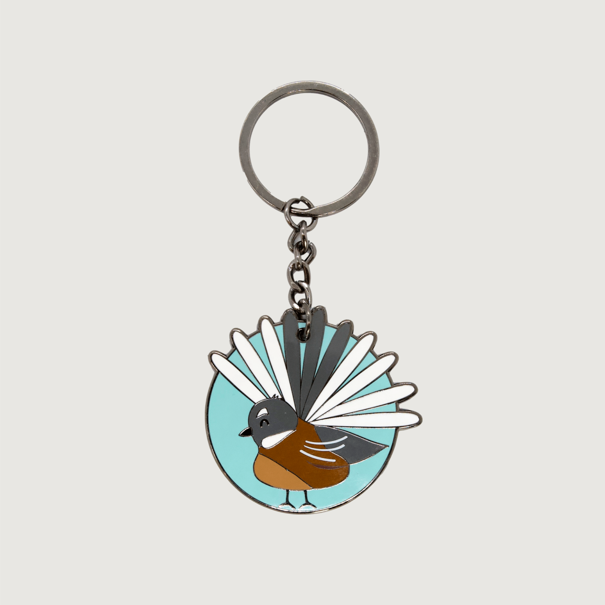 Enamel Keyring Piwakawaka