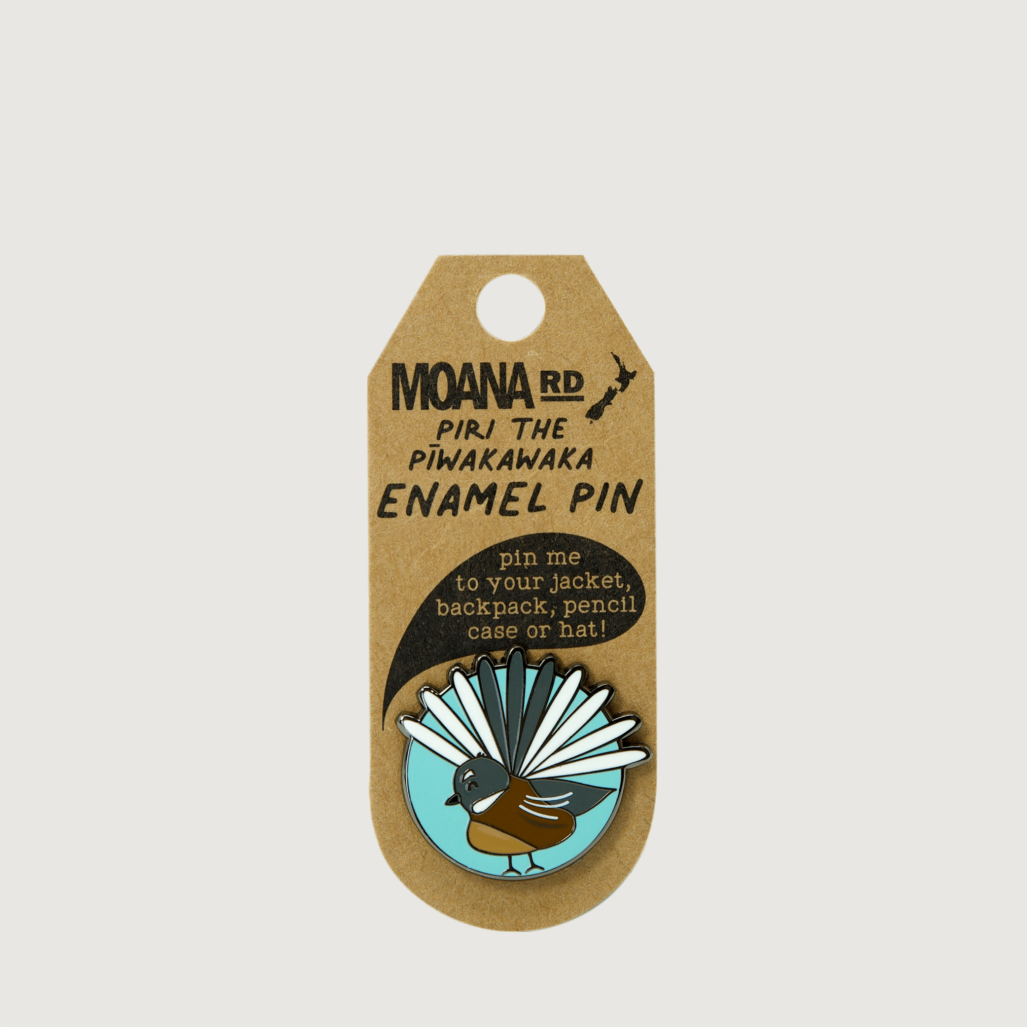 Moana Road - Enamel Pins - Pīwakawaka