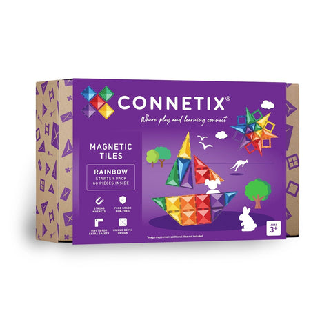 Connetix | 60 Piece Rainbow STARTER Pack