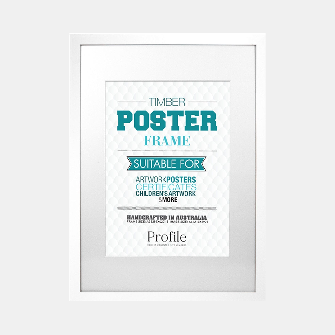 Decorator Poster Frame A3/A4 - White