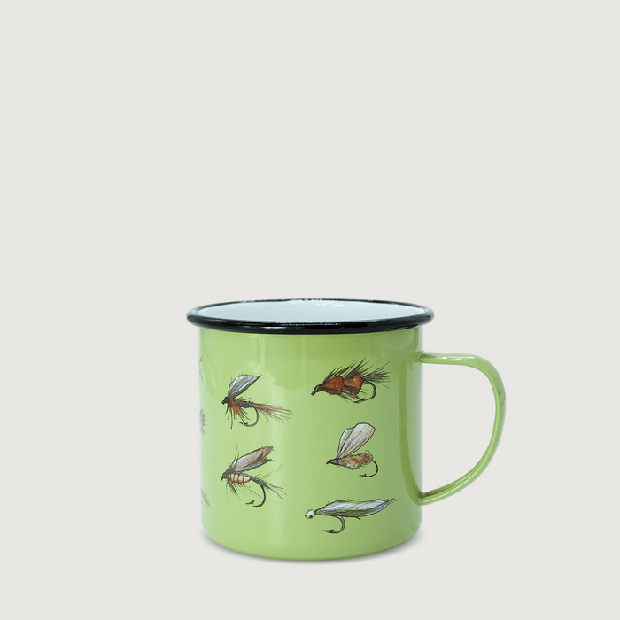 Fly Fishing Enamel Mug