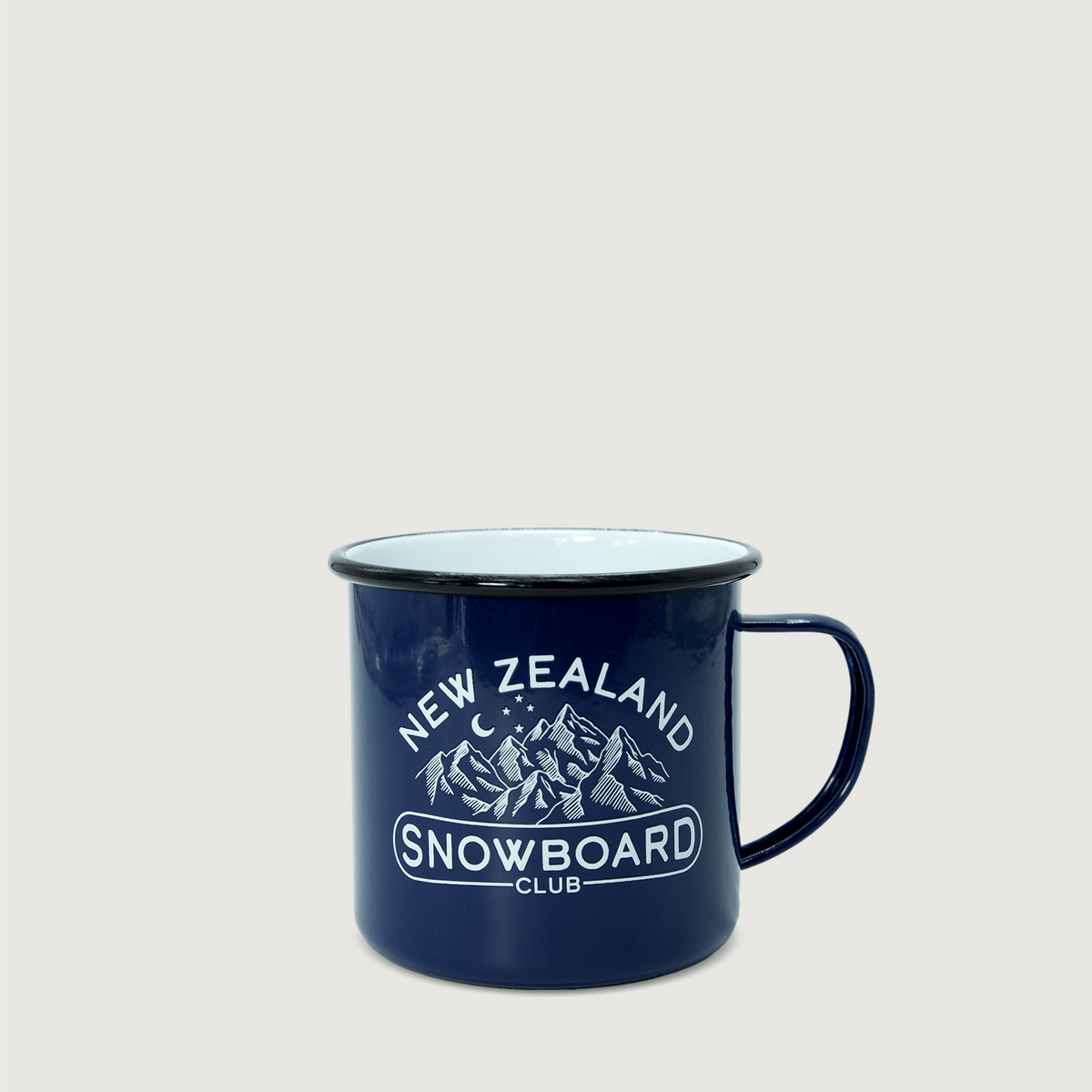 NZ Snowboard Enamel Mug