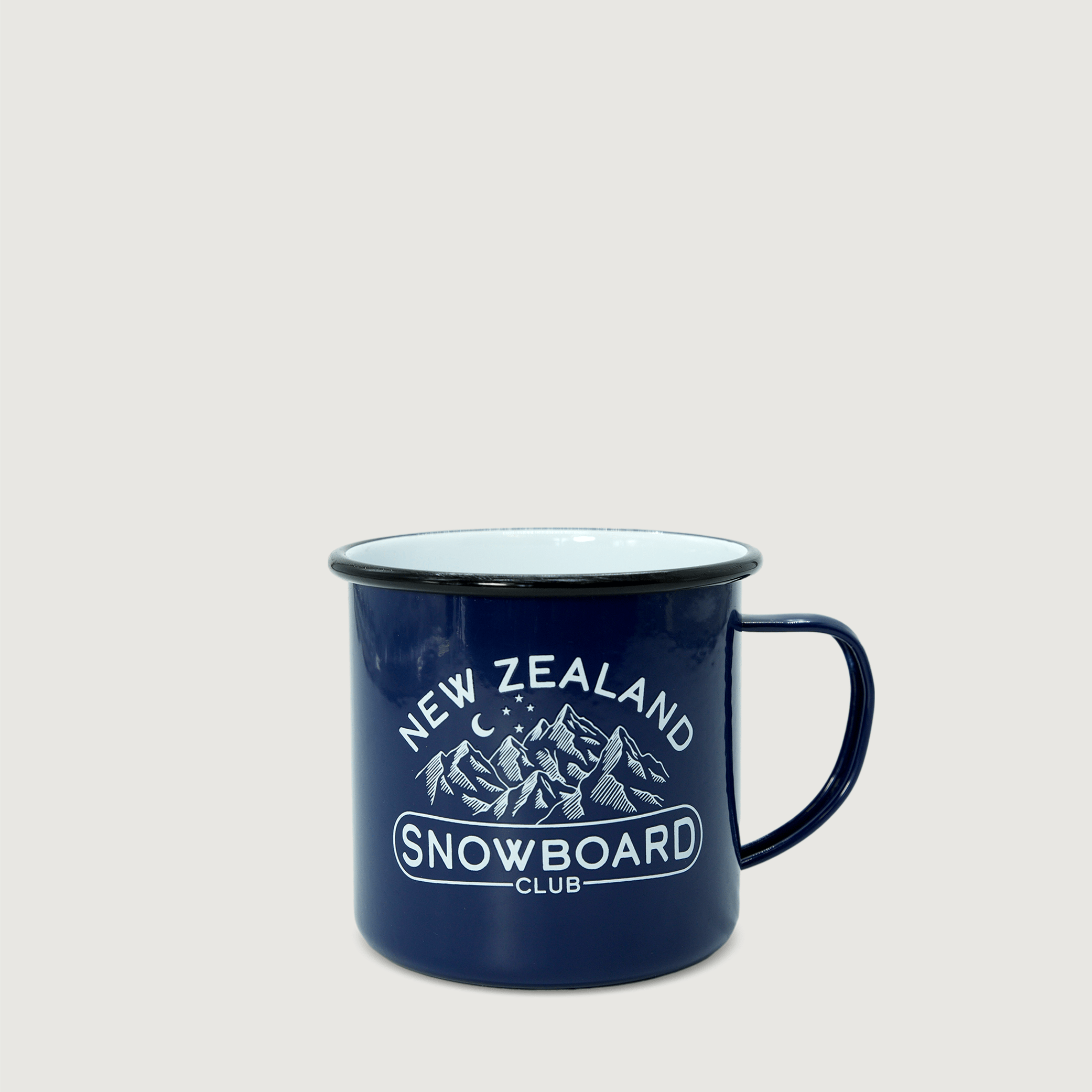 Moana Road - NZ Snowboard enamel mug