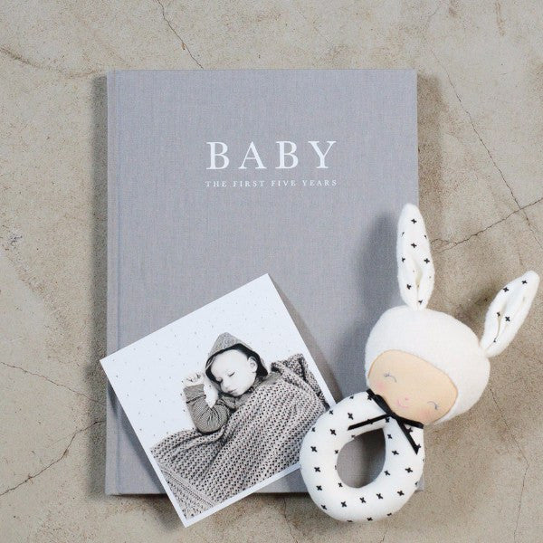 Baby Journal - Birth to Five Years Grey