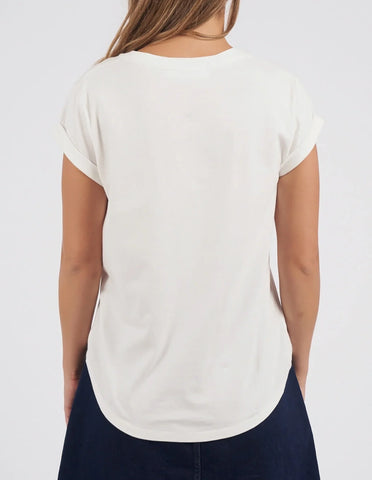 Rosette Tee - White