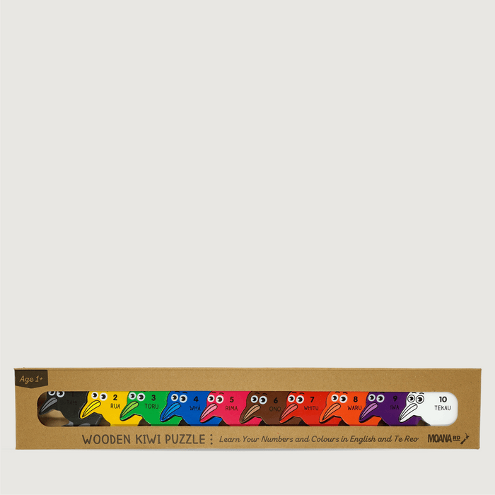 Wooden Te Reo Kiwi Puzzle