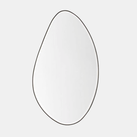 Pebble Mirror - Black 120x70cm