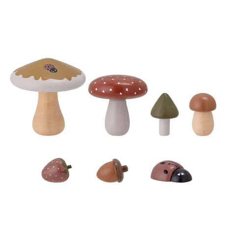 Bloomingville Wooden Toy | Jonn 7 Pce Woodland Set