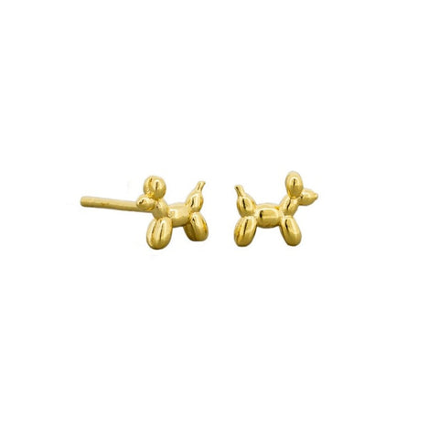 Gold Balloon Pooch Studs