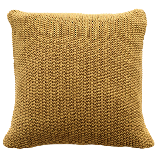 Milford Moss Stitch Cushion HARVEST GOLD 45x45cm