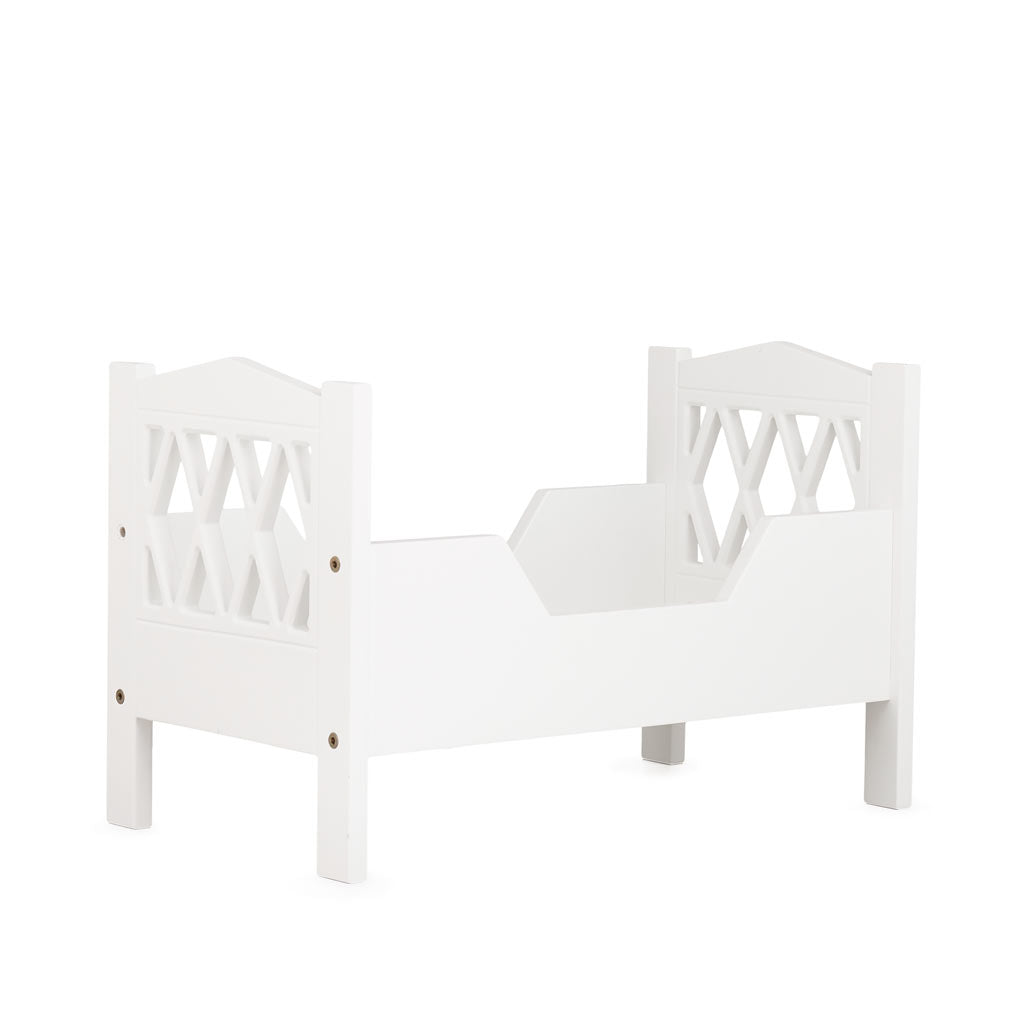 Cam Cam Doll Bed Harlequin White