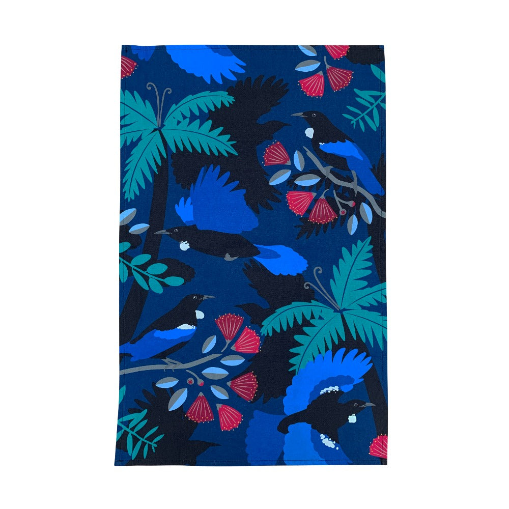 NZ Tea Towel - Tui Splendour