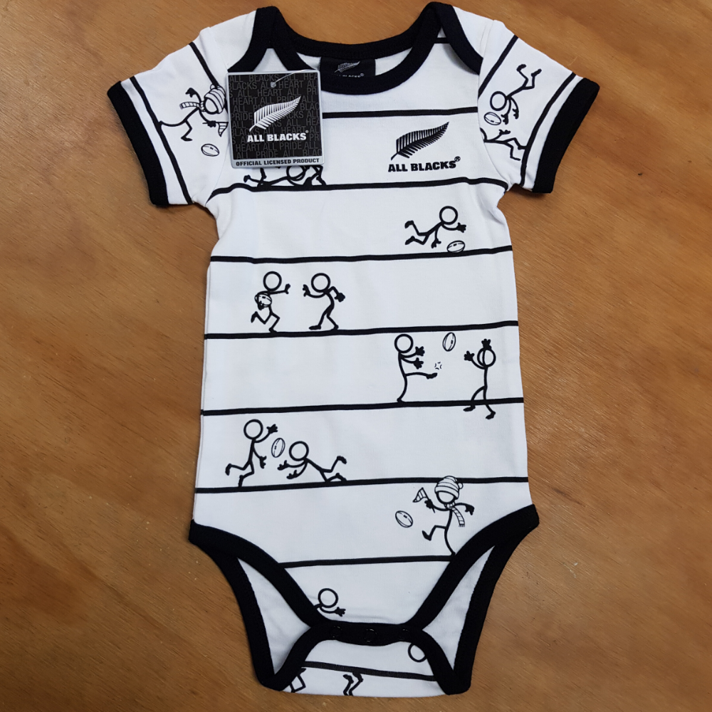 All Blacks Stick Figures Baby Bodysuit - 1 (12-18 months)