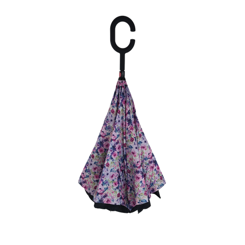 Inside Out Umbrella - Bluhen Peonie Rose