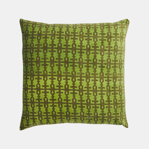 Amata Velvet Cushion - Palm