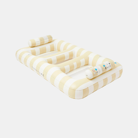 Luxe Twin Hammock Float - Mango Bay Soft Mustard