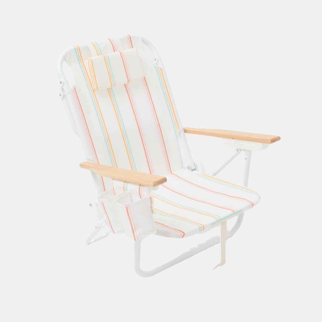 Luxe Beach Chair - Rio Sun Multi Stripe