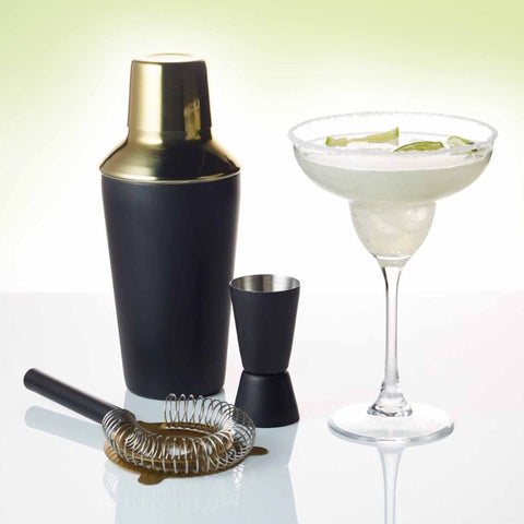 Deluxe Cocktail Black & Gold Set