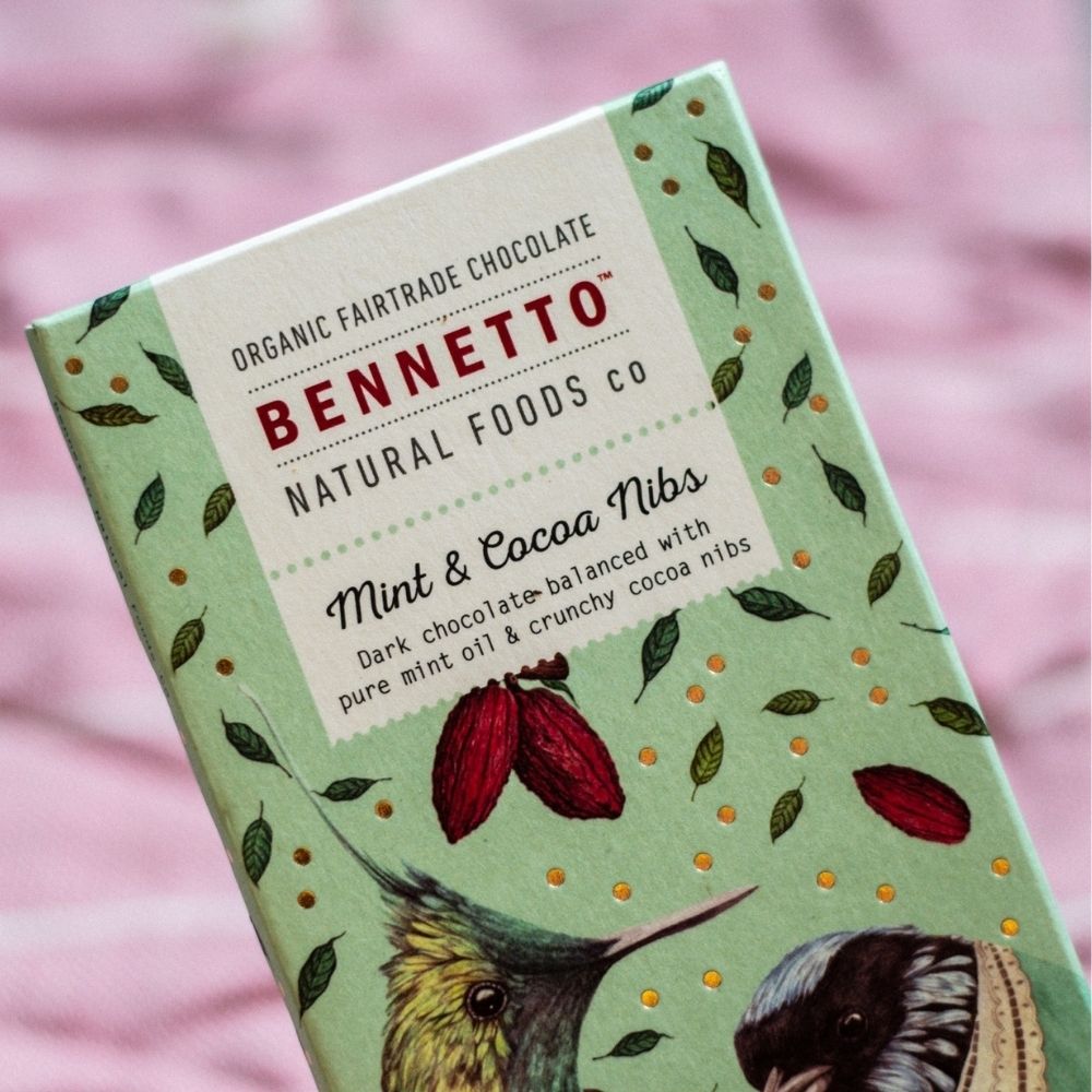 Bennetto Chocolate 100g - Mint & Cocoa Nibs